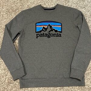 Patagonia Men's or Women’s Crewneck Sweatshirt in Charcoal Gray